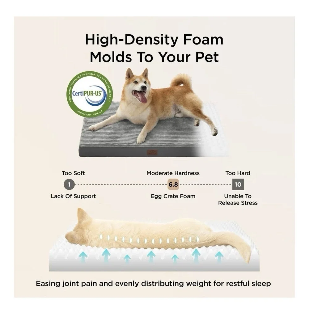 Bedsure Orthopedic Dog Bed Mat Size Large 35x22